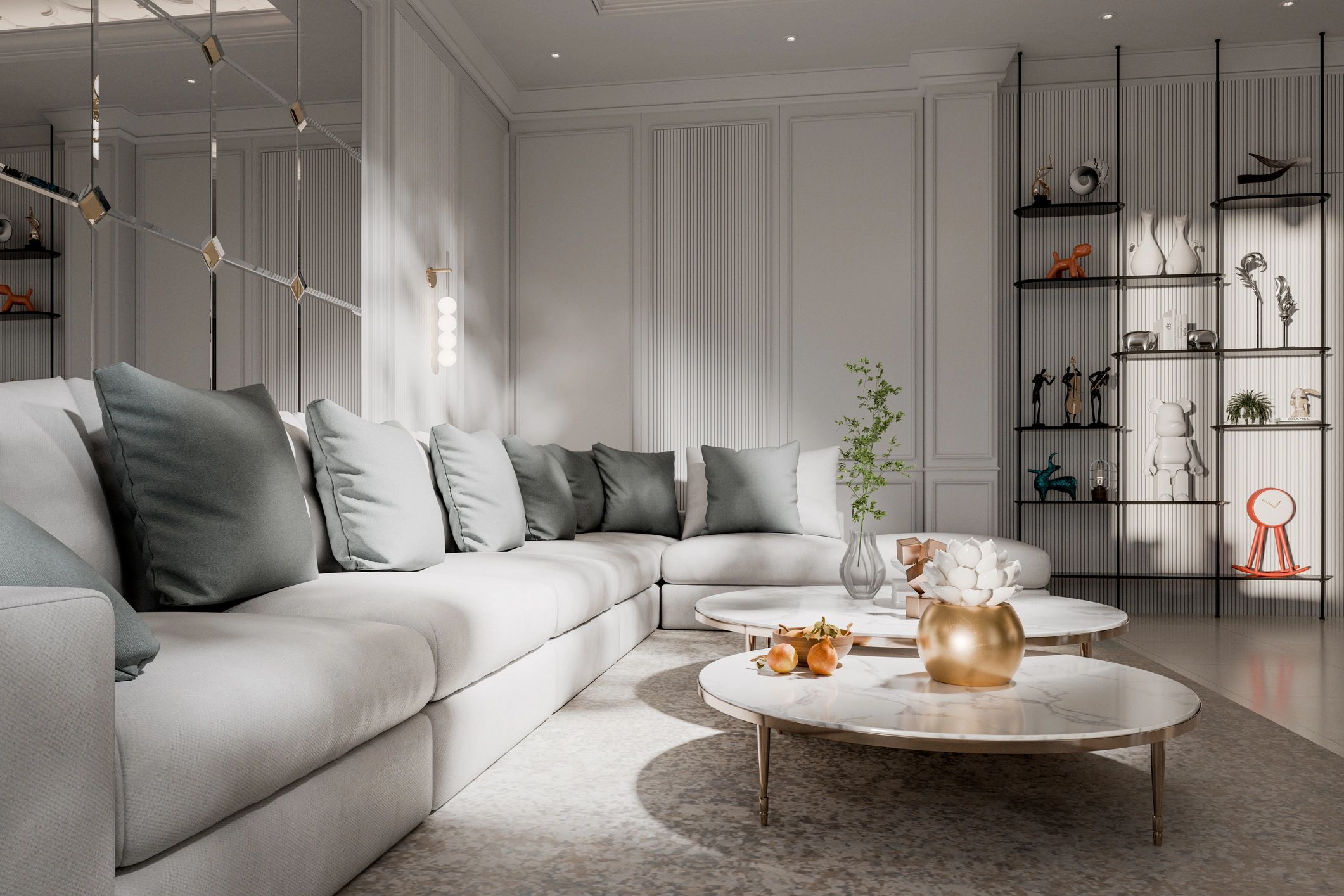 Warm and welcoming living room interior